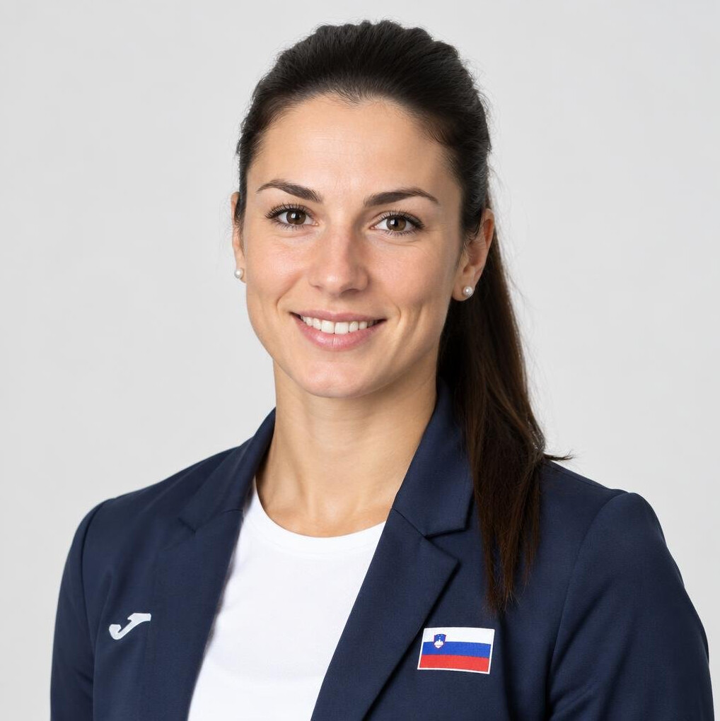Studio portrait of a female physiotherapist